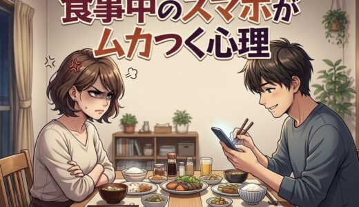 食事中のスマホがムカつく心理！なぜダメ？テレビとの違いは？男性と女性で徹底解説