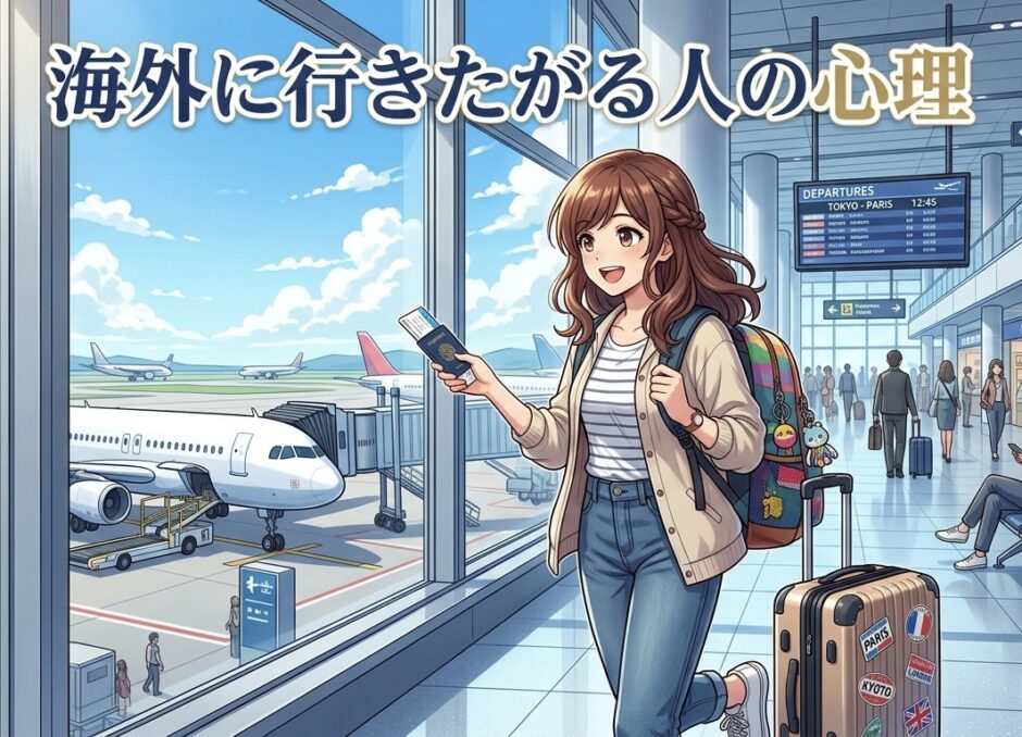 海外に行きたがる人の心理！なんのために行きたい？男性と女性の性格を徹底解説