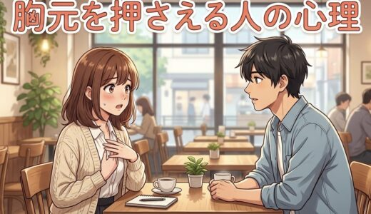 胸元を押さえる人の心理！会話中など胸に手を当てる意味を男性と女性で徹底解説
