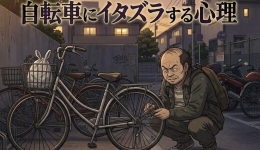 自転車をパンクさせてイタズラする人の心理！男性と女性の性格を徹底解説