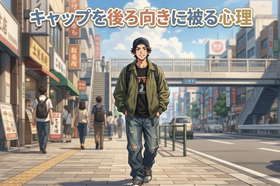 キャップを後ろ向きに被る人の心理！帽子の後ろ被りはダサい？男性と女性で徹底解説