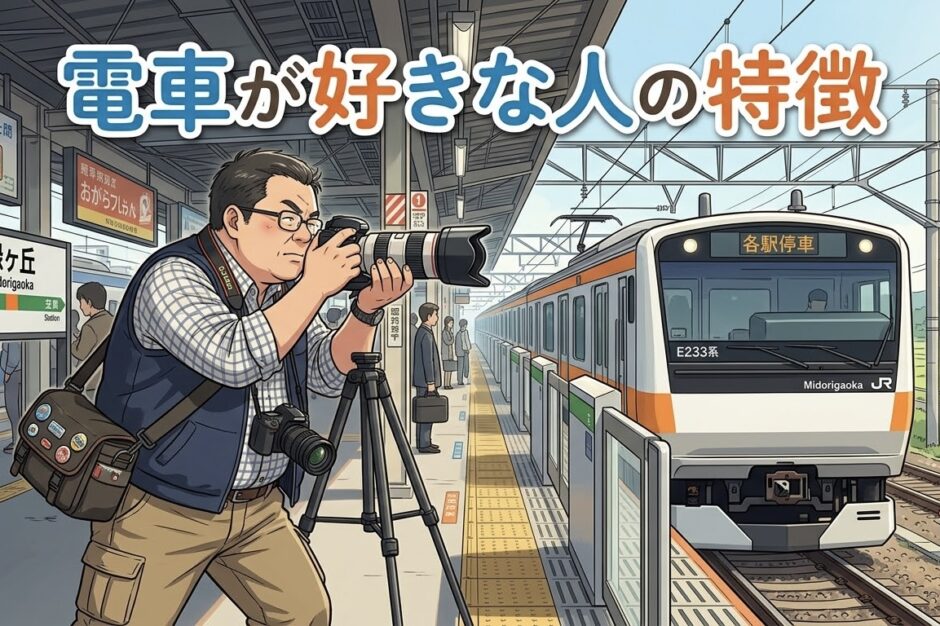 電車が好きな人の特徴！鉄道好きは頭がいい？男性と女性の性格を徹底解説