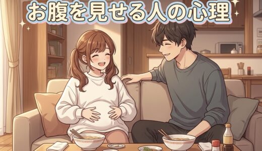 お腹を見せる人の心理！食後の膨らんだお腹を見せる意味は？男性と女性で徹底解説