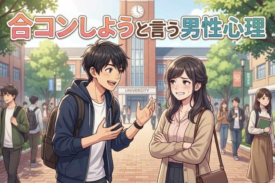 合コンしようと言ってくる男性心理！気になる人に頼まれたら脈なしか徹底解説