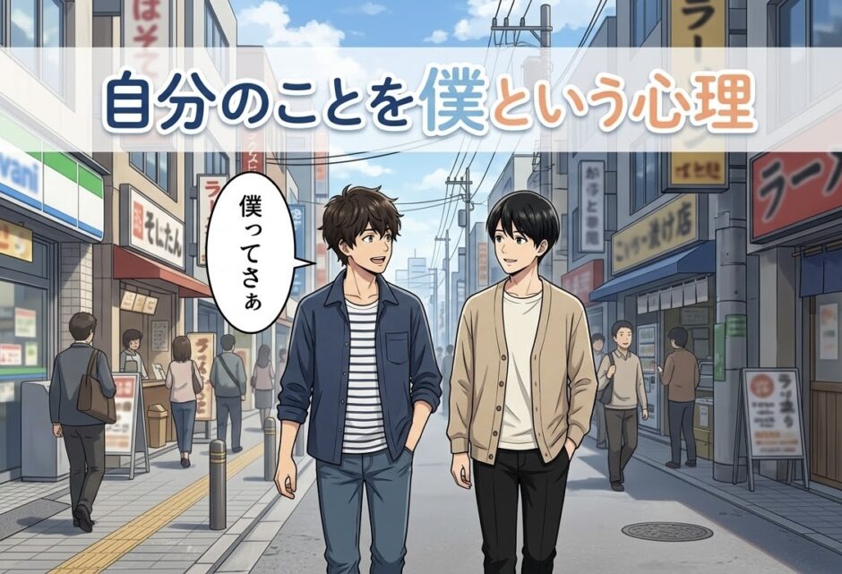 自分のことを僕と言う人の心理！一人称が僕は気持ち悪い？男性と女性で徹底解説