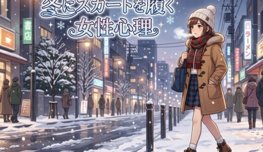冬にスカートを履く女性心理！なぜ寒いのに足を出すのか徹底解説
