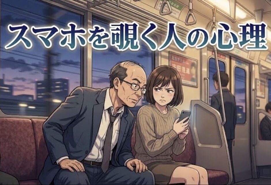 スマホを覗く人の心理！なぜ電車などで勝手に覗いてくる？男性と女性で徹底解説