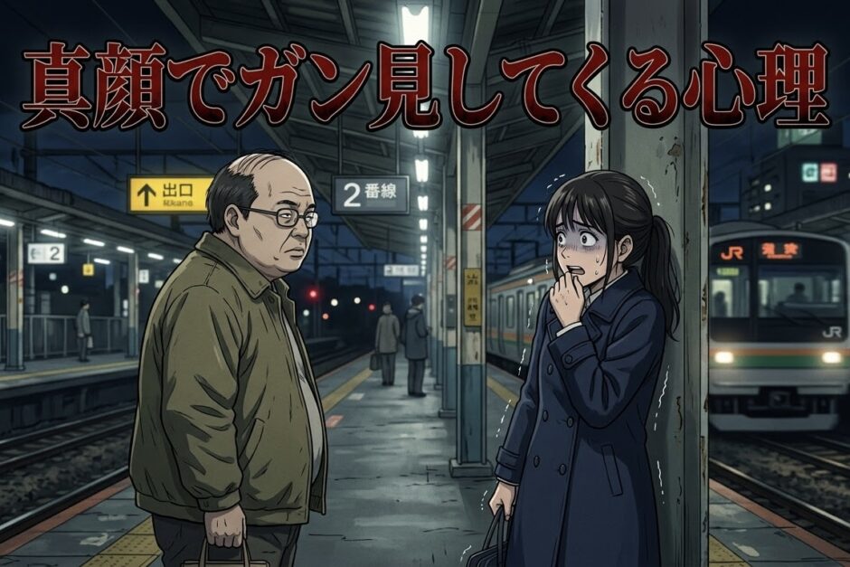 真顔でガン見してくる人の心理！怖いし気持ち悪い？男性と女性で徹底解説