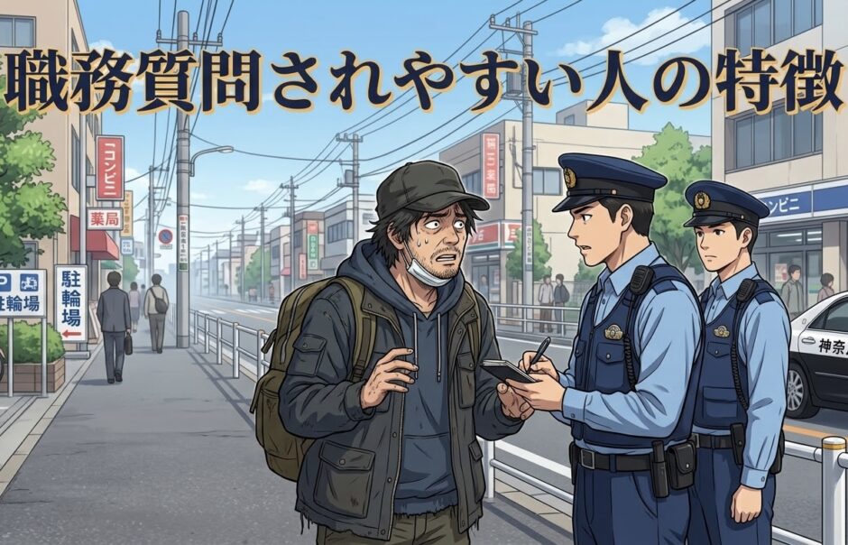 職務質問されやすい人の特徴！どんな顔や服装？男性と女性で徹底解説