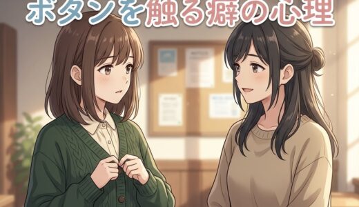 ボタンを触る癖がある人の心理！なぜ会話中に服を触るのか男性と女性で徹底解説