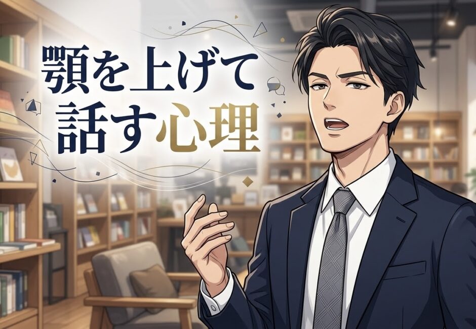 顎を上げて話す人の心理！顔を上に向けるのはなぜ？男性と女性の性格を徹底解説