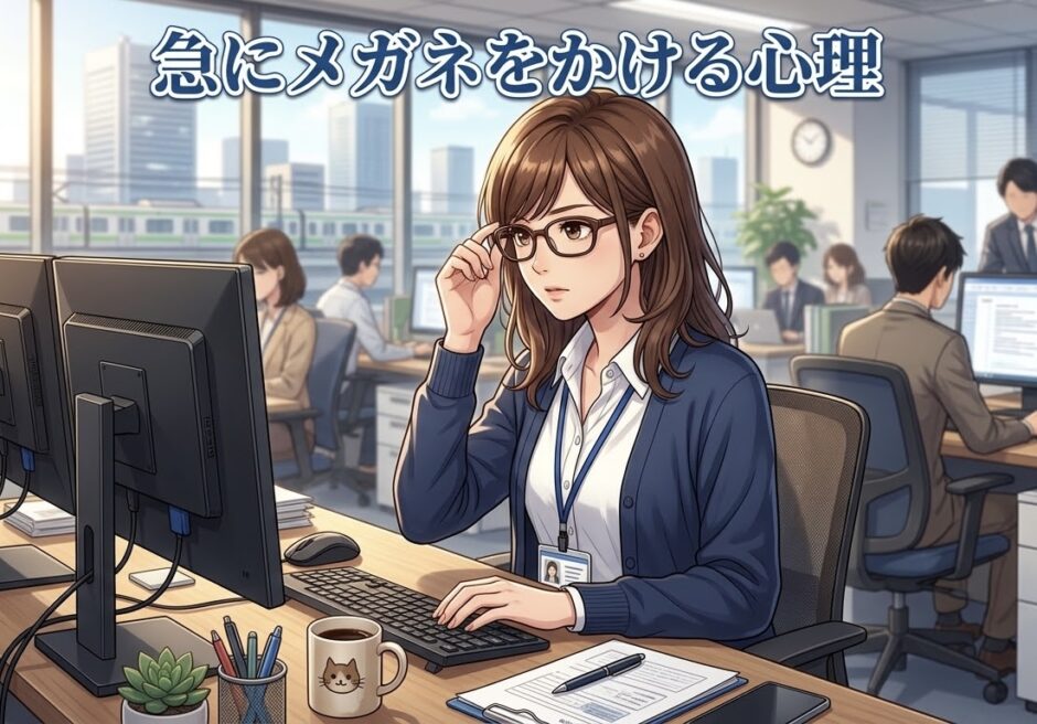 急に伊達メガネをかける人の心理！バレると恥ずかしい？男性と女性で徹底解説
