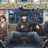 足を開いて座る人の心理！なぜ足を広げるのか男性と女性の性格を徹底解説