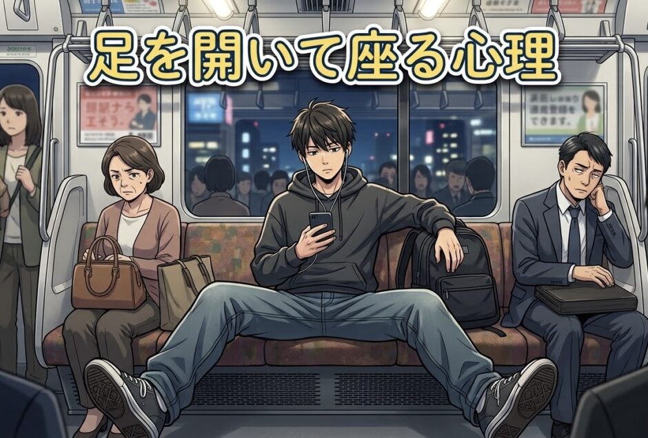 足を開いて座る人の心理！なぜ足を広げるのか男性と女性の性格を徹底解説