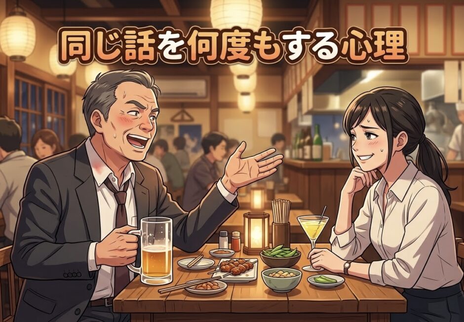 同じ話を何度もする人の心理！若い人と老人の違いは？男性と女性の性格を徹底解説