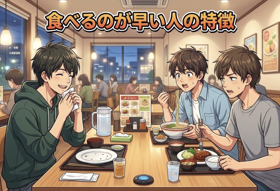 食べるのが早い人の特徴や心理！仕事ができる？性格やあるあるを男性と女性で解説