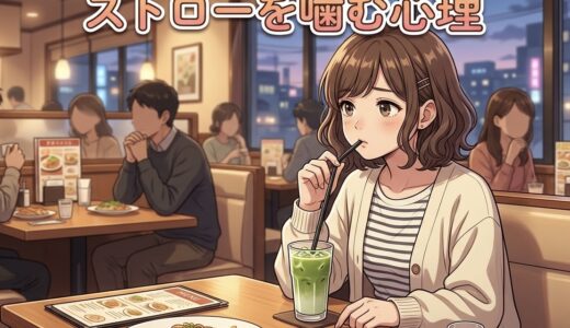 ストローを噛む人の心理や特徴！かわいい？男性と女性の性格を徹底解説