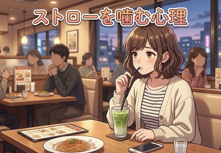 ストローを噛む人の心理や特徴！かわいい？男性と女性の性格を徹底解説