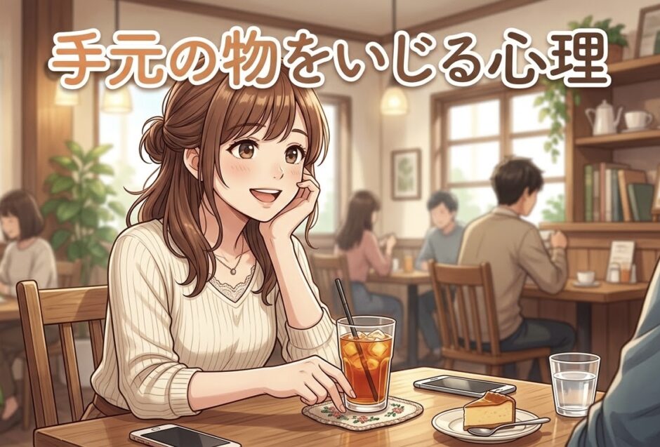 会話中に手元の物をいじる人の心理！男性と女性の性格を徹底解説