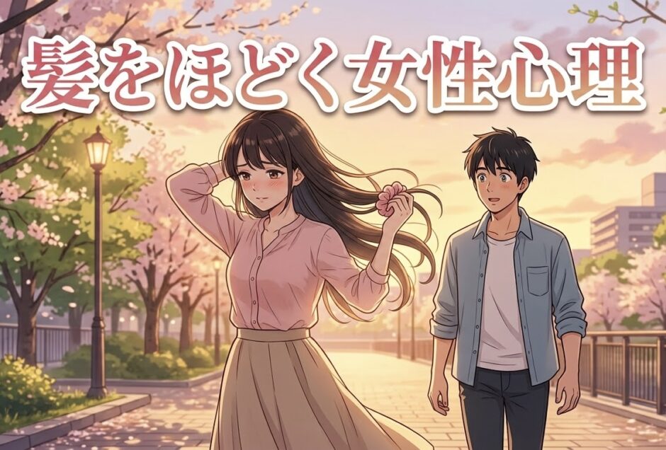 男性の前で髪をほどく女性の心理！急に髪を下ろす・結び直すのは脈ありか徹底解説