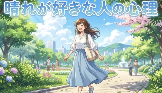 晴れが好きな人の特徴や心理！理由は？男性と女性の性格を徹底解説