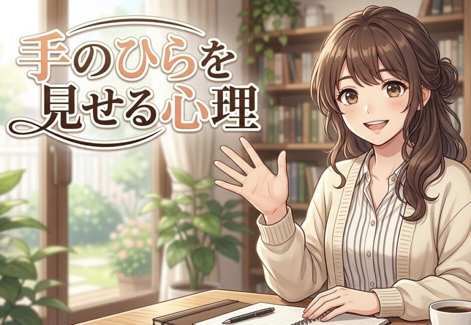 手のひらや手の甲を見せる人の心理！なぜ見せてくるのか男性と女性で徹底解説